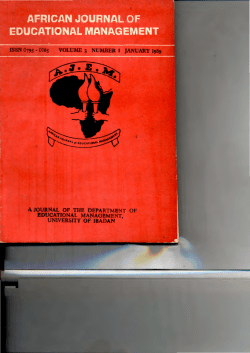 a journal of the department of - Covenant University Repository