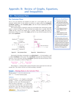 Appendix B Review of Graphs, Equations, and Inequalities