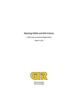 Meeting OSHA and EPA Criteria - Golden Industrial Refrigeration