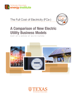 A Comparison of New Electric Utility Business Models