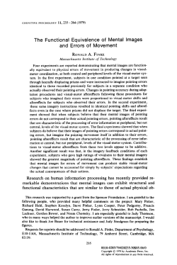 The functional equivalence of mental images and