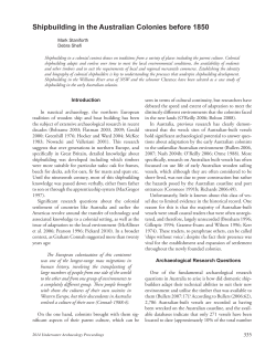 Shipbuilding in the Australian Colonies before 1850
