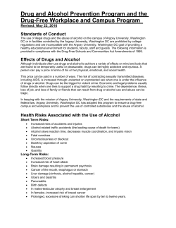 Drug and Alcohol Prevention Program and the