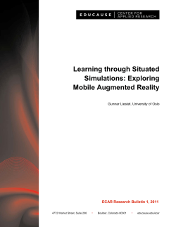 Learning through Situated Simulations: Exploring
