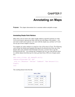 Annotating on Maps - You`ve found *Rob`s Page