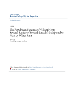 The Republican Statesman: William Henry Seward.&acirc;&bull;Ž Review of