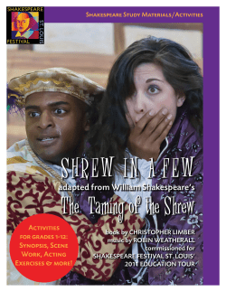 The Taming of the Shrew - Shakespeare Festival St. Louis