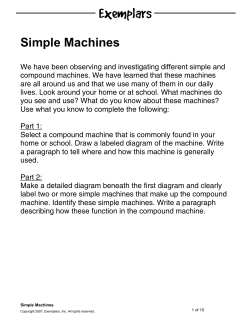 Simple Machines - Ritenour School District