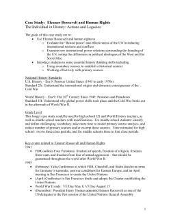 Eleanor Roosevelt and Human Rights