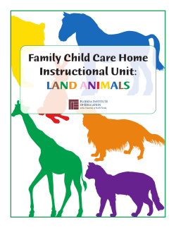 LAND ANIMALS - University of North Florida