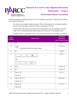 Grade 05 Math - PBA
