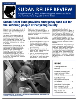 Read SRF 2015 1st Quarter Newsletter Here