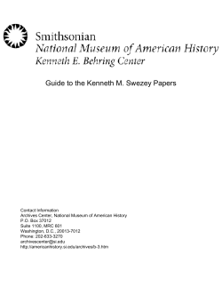 Guide to the Kenneth M. Swezey Papers