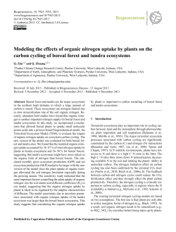 Modeling the effects of organic nitrogen uptake by plants on the