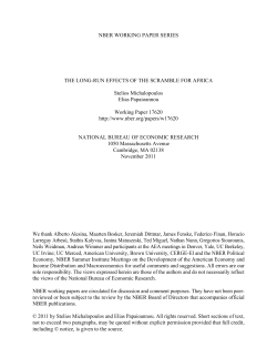 The Long-run Effects of the Scramble For Africa - IAE-CSIC
