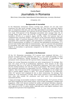 Journalists in Romania