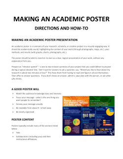 making an academic poster