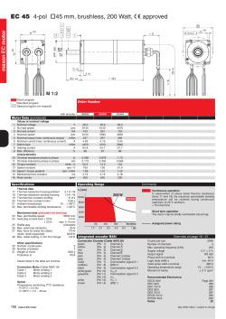 EC 45 4-pol o45 mm, brushless, 200 Watt, &OElig; approved