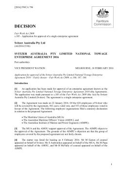 svitzer australia pty limited national towage enterprise