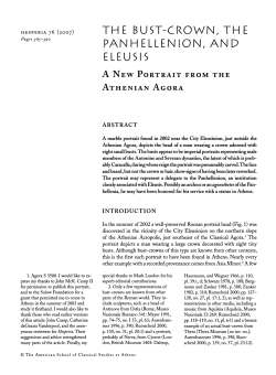 The Bust-Crown, the Panhellenion, and Eleusis