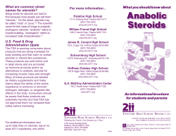 Anabolic Steroids - Township High School District 211