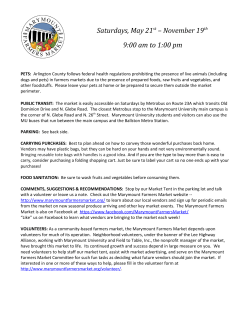 Market Information - Marymount Farmers Market
