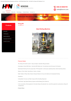 China Steel Rolling Machine Manufacturer and Factory