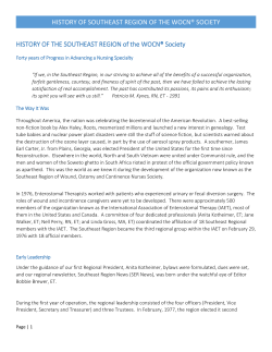 HISTORY OF SOUTHEAST REGION of the WOCN&reg; Society