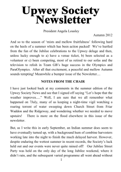 1 President Angela Lousley Autumn 2012 And so to the season of