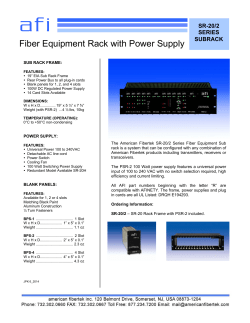 Fiber Equipment Rack with Power Supply