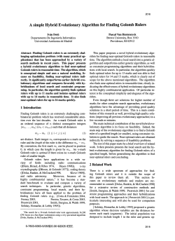 A simple Hybrid Evolutionary Algorithm for Finding Golomb Rulers