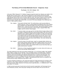 the history of first united methodist church grapevine, texas