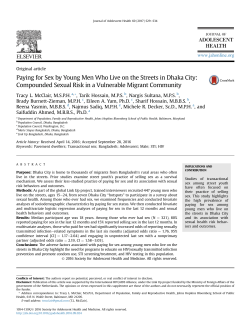 - Journal of Adolescent Health