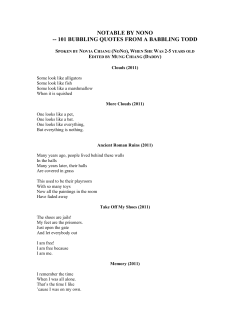 NOTABLE BY NONO -- 101 BUBBLING QUOTES FROM A