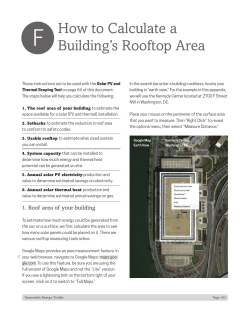 Rooftop Calculation Tool