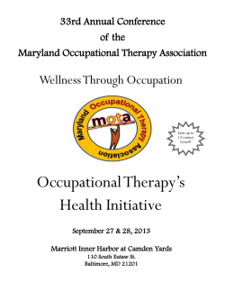 Occupational Therapy`s Health Initiative