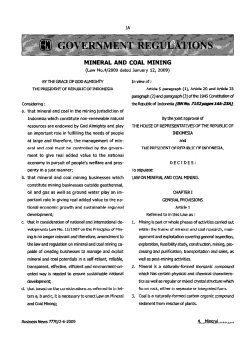 mineral and coal mining