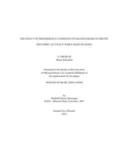 THE EFFECT OF PERFORMANCE CONDITION ON SECOND