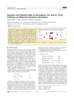 Reactions and Reaction Rate of Atmospheric SO2 and O3 (H2O)n