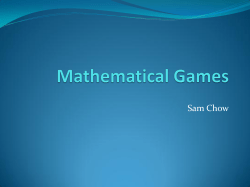 Mathematical Games