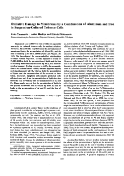 Oxidative Damage to Membranes by a
