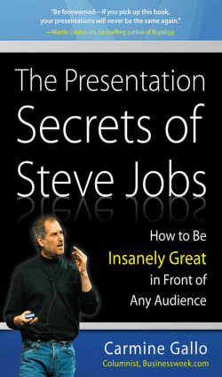 The presentation secrets of Steve Jobs