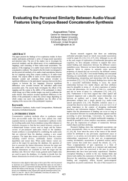 Evaluating the Perceived Similarity Between Audio-Visual