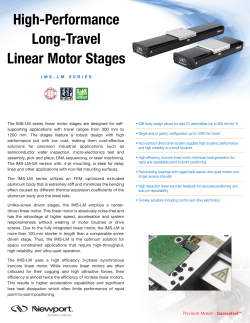 High-Performance Long-Travel Linear Motor Stages