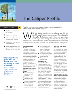 Caliper Profile Document