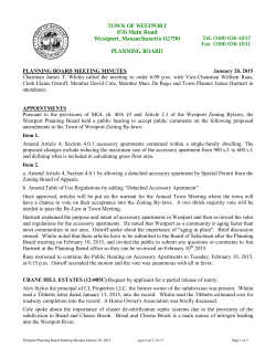 Planning Board Minutes