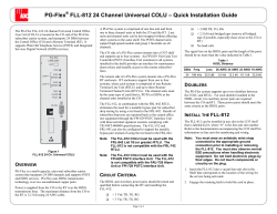 PG-Flex&reg; FLL-812 24 Channel Universal COLU
