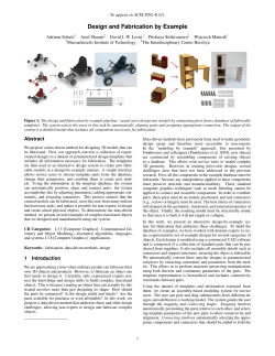 Design and Fabrication by Example - FabByExample