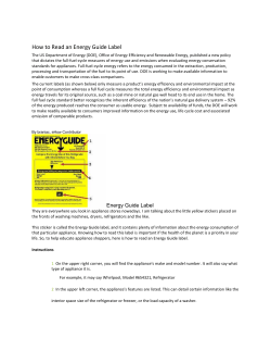How to Read an Energy Guide Label