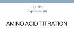 AMINO ACID TITRATION